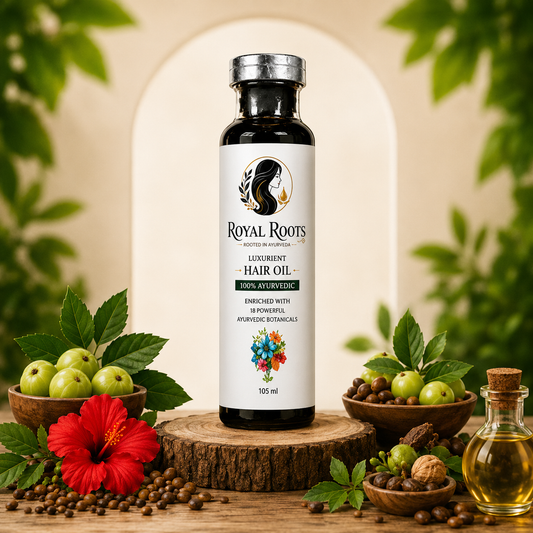 Royal Roots Keshavridhy Hair Oil – 100% Ayurvedic Hair Growth & Hair Fall Control Oil (100 ml)